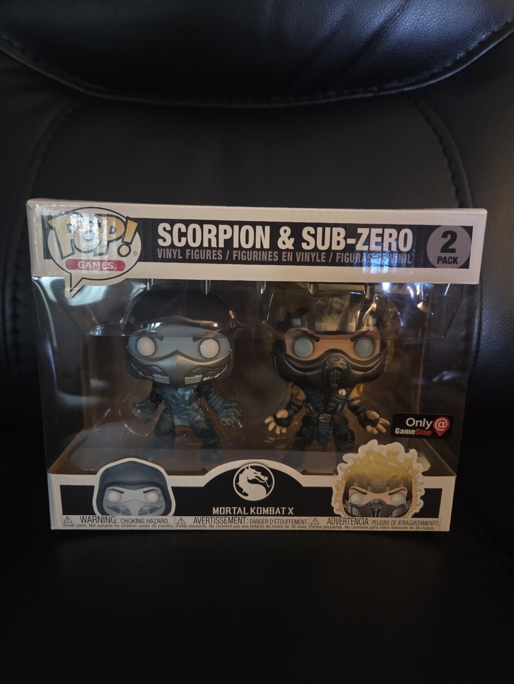 Funko Pop Games Mortal Kombat Sub Zero Two Pack Gamestop Exclusive